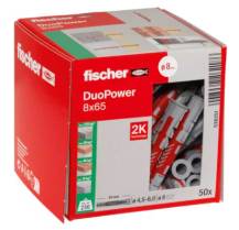 Hmoždinky FISCHER 8x65 (50ks) DUO POWER
