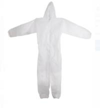 Overal bílý oblek L s kapucí PP