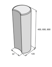 Palisáda PASO 40cm přírodní