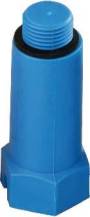 PPR zátka na vodu montážní modrá
