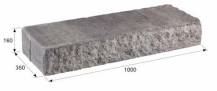 Schod STONE 16cm colormix sand