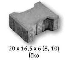 Semmelrock ÍČKO 6cm přírodní (10m2/pal)