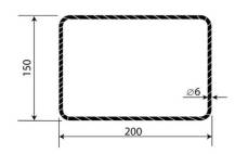 Třmínek 6mm 200x150mm (50ks/bal)
